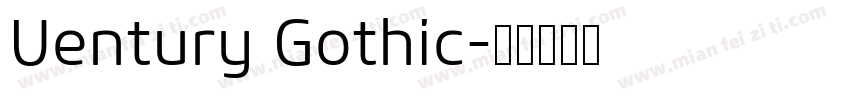 Uentury Gothic字体转换